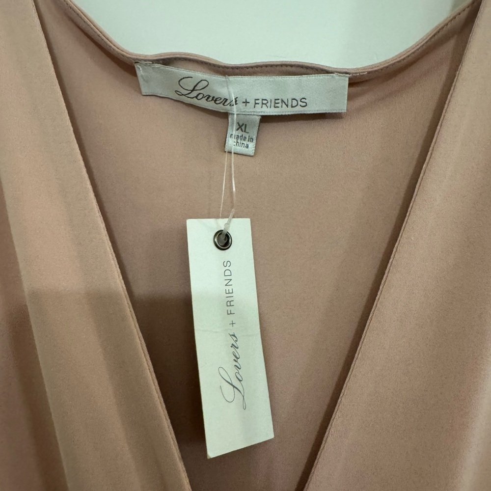 Lovers + Friends Blush V-Neck Dress - Picture 4 of 5